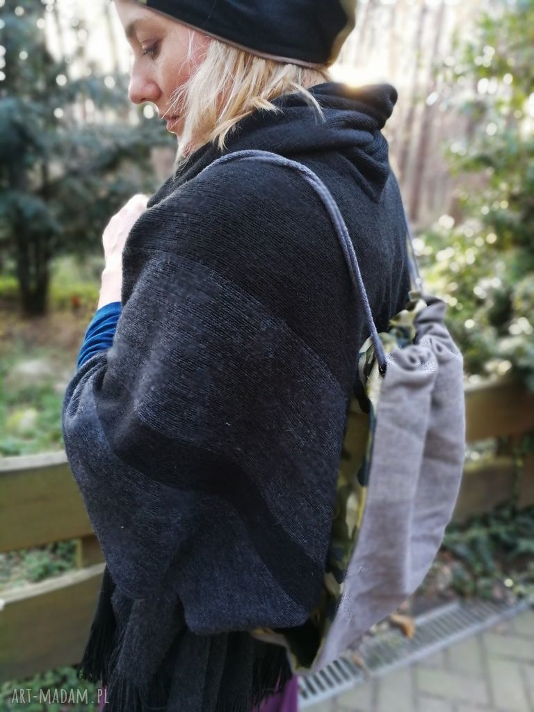 Duży plecak worek moro - wojskowy, ręcznie robiony