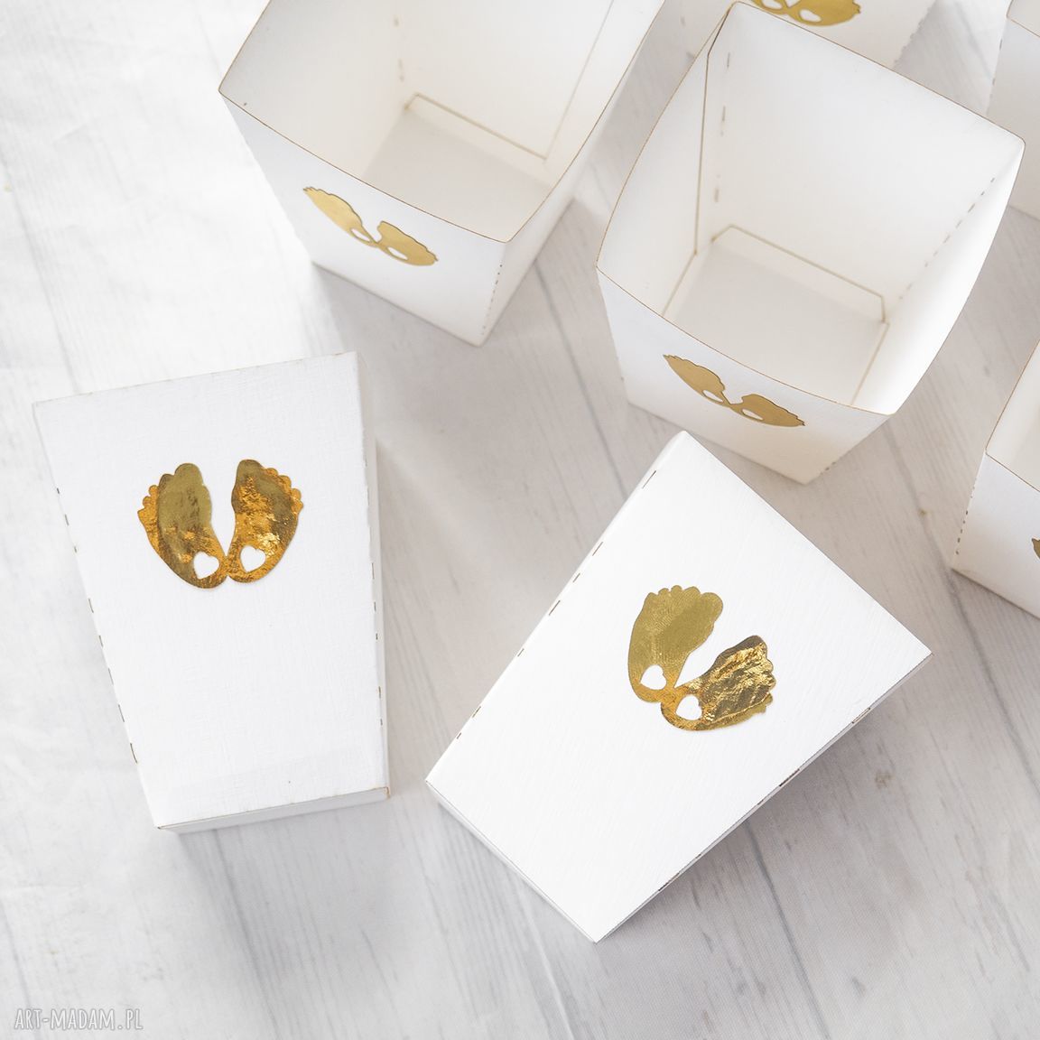 Duży zestaw ozdób na chrzest i roczek - topper, piki i papilotki handmade