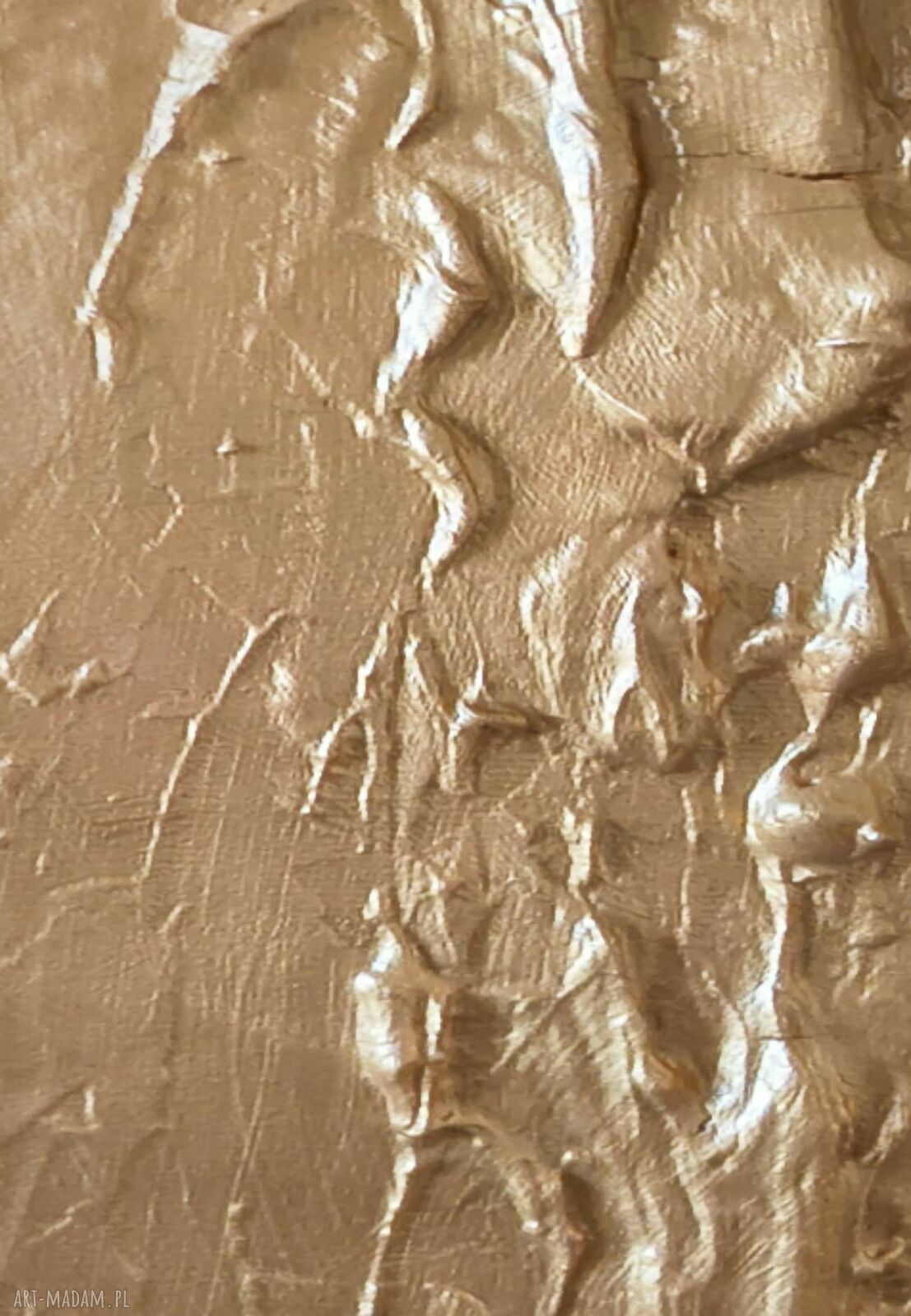Dwa okrągłe obrazy złote do salonu fi ok. 120 cm na płótnie