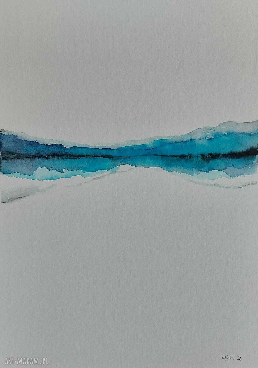 Dwa pejzaże - akwarela 24/32 cm (komplet 2 szt.)
