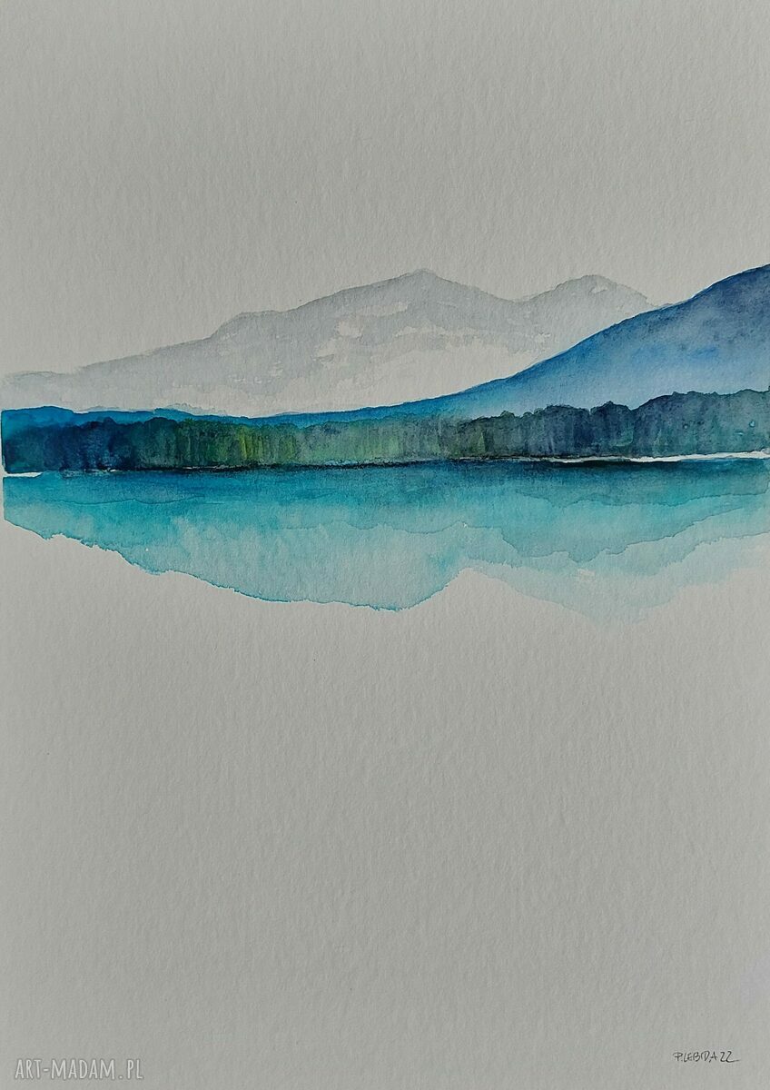 Dwa pejzaże - akwarela 24/32 cm (komplet 2 szt.)