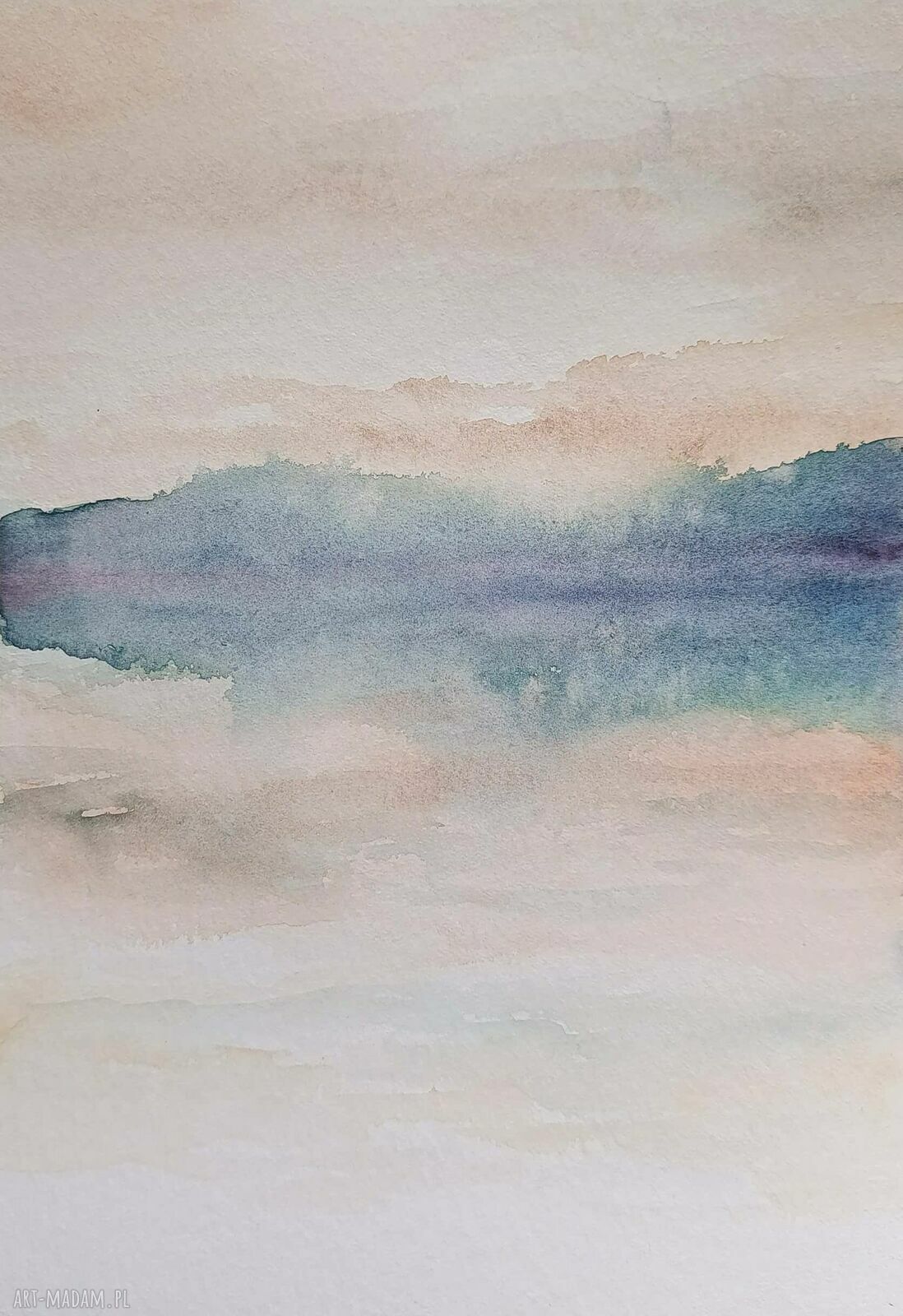 Pejzaż - komplet 2 akwarel 32 x 24 cm (bez oprawy)