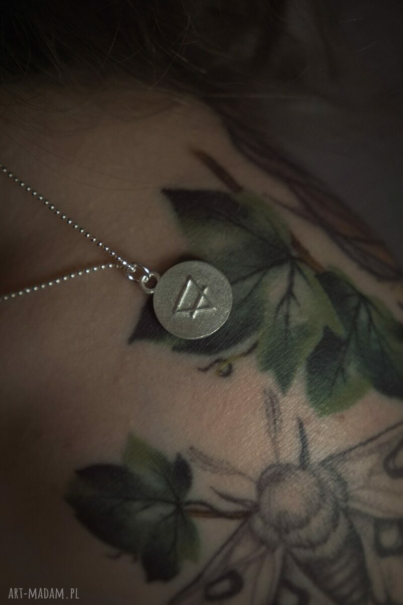 Dwustronny amulet Żywiołu Ziemi - srebro 925 dla kobiet