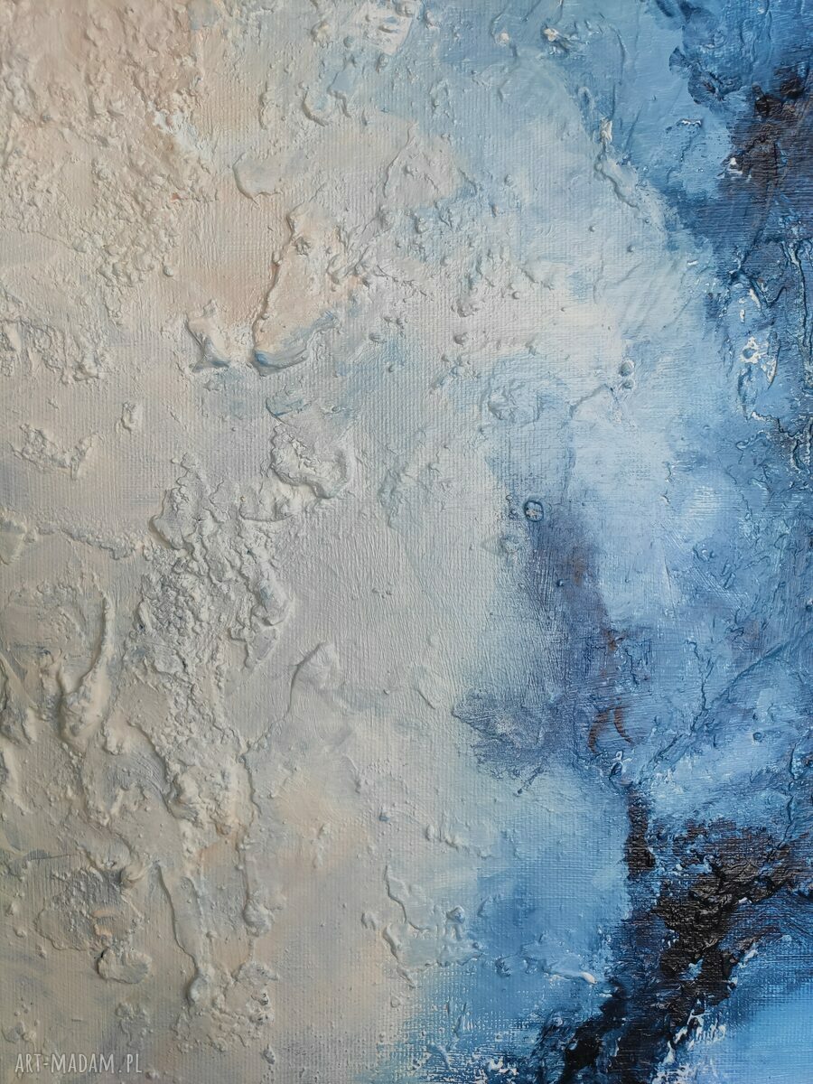 dyptyk BLUE, wym. 70x150 cm Wielkoformatowy obraz na płótnie Abstrakcyjny