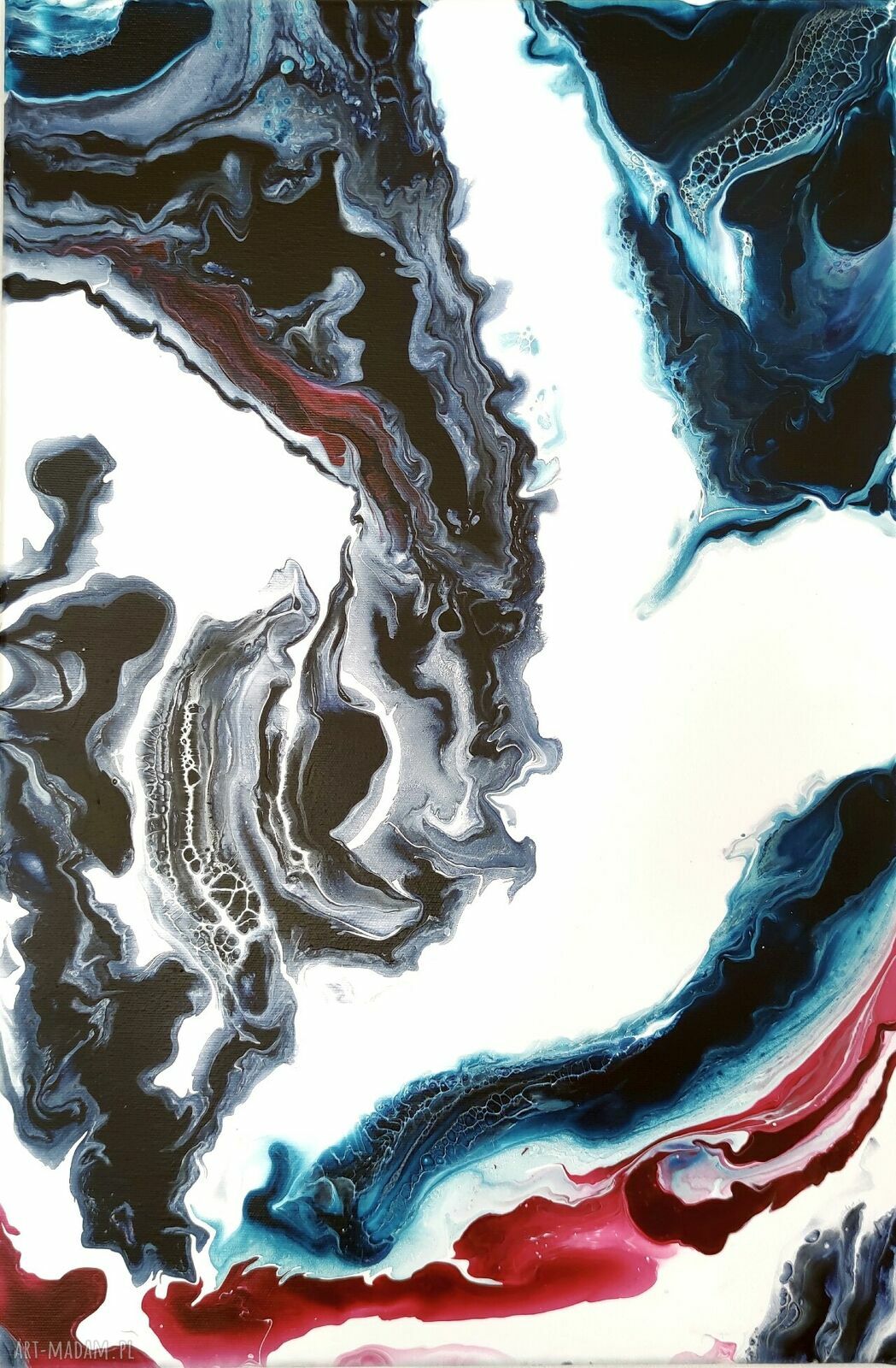 Dyptyk BOSKI 2 - ręcznie malowany akryl 2x40x60