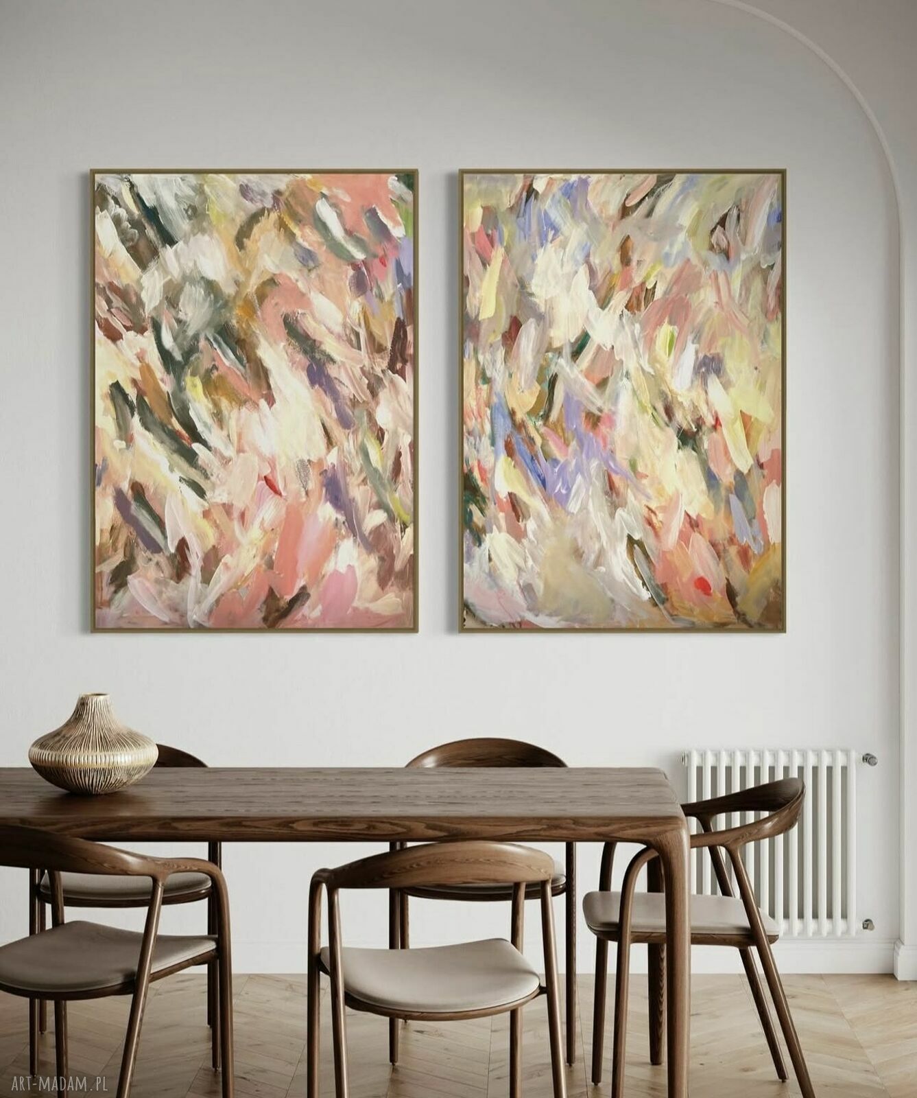 Dyptyk obrazów 100x70 cm - abstrakcja by Ferens