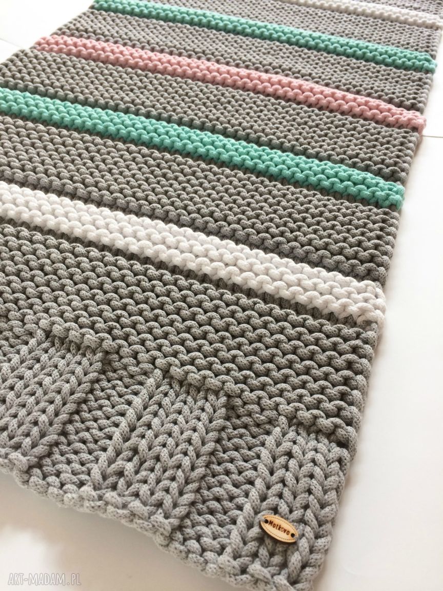 Dywan Candy ze sznurka bawełnianego 100x50 cm do pokoju dziecka