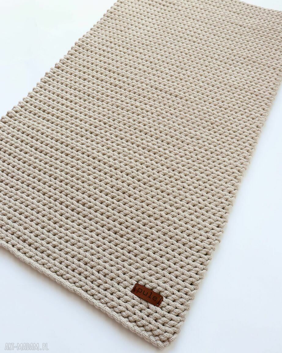 Dywan prostokątny ze sznurka bawełnianego w stylu skandynawskim (50x70 cm)