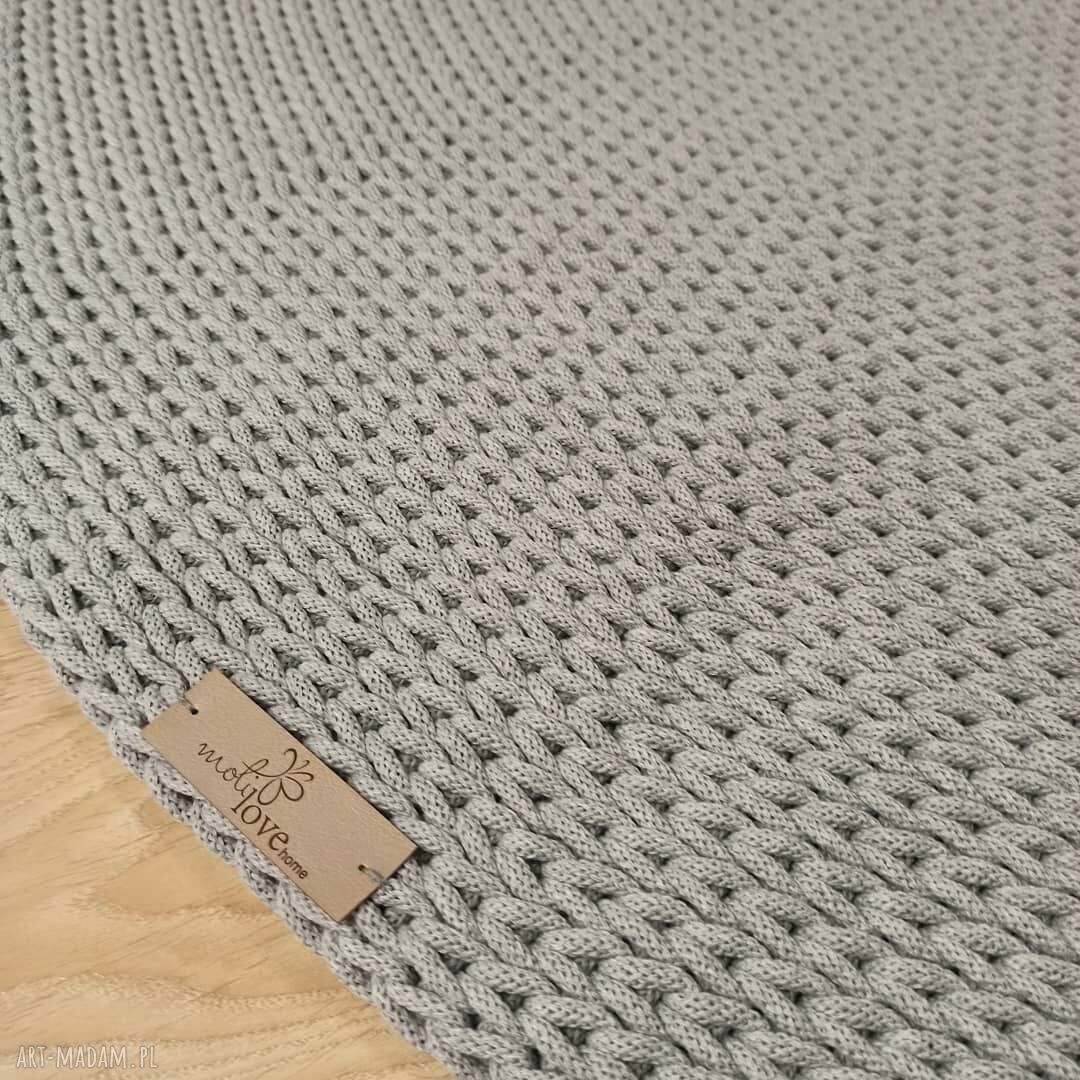 Dywan okrągły ROUND BRAID - ręcznie dziergany ze sznurka bawełnianego 5 mm (150 cm)