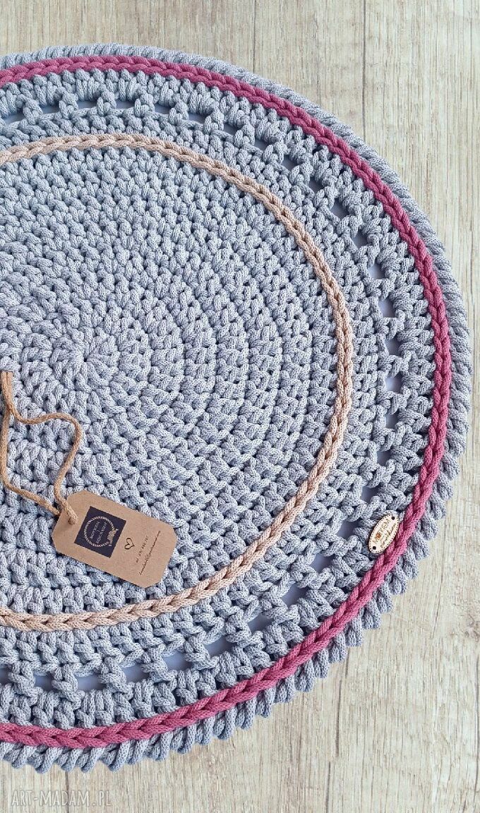 Dywan ze sznurka Areole ok. 100 cm - ręcznie robiony do każdego wnętrza