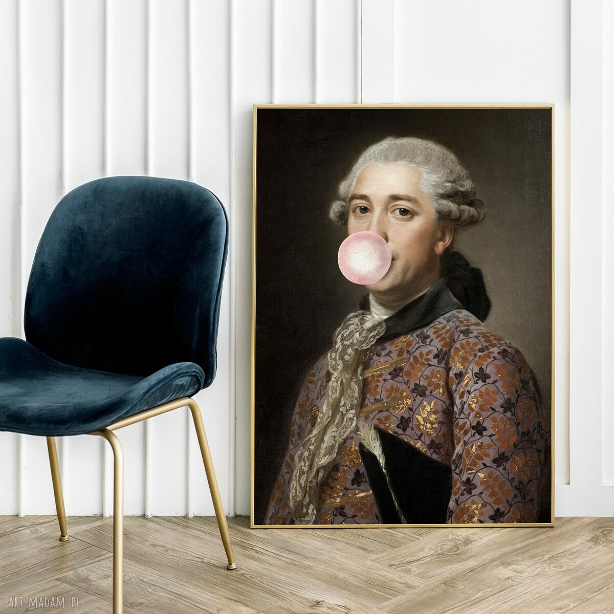 Plakat Dżentelmen z balonem 40x50 cm