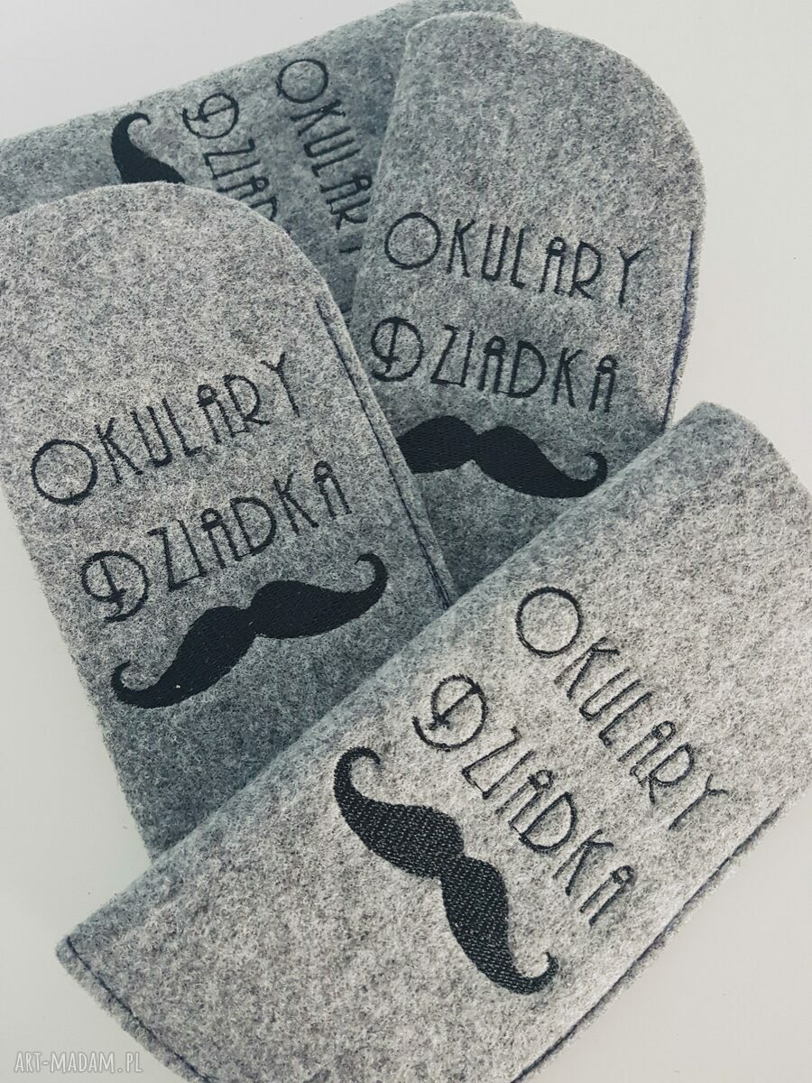 filcowe etui na okulary dzień dziadka Ręcznie robione