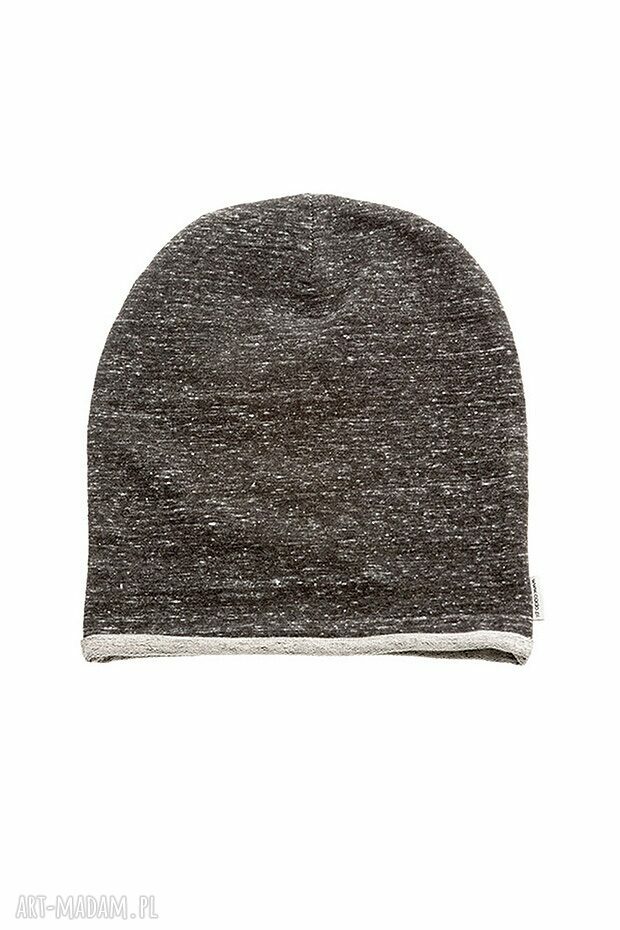 Dzianinowa Dresowa Czapka Gray Anthracite