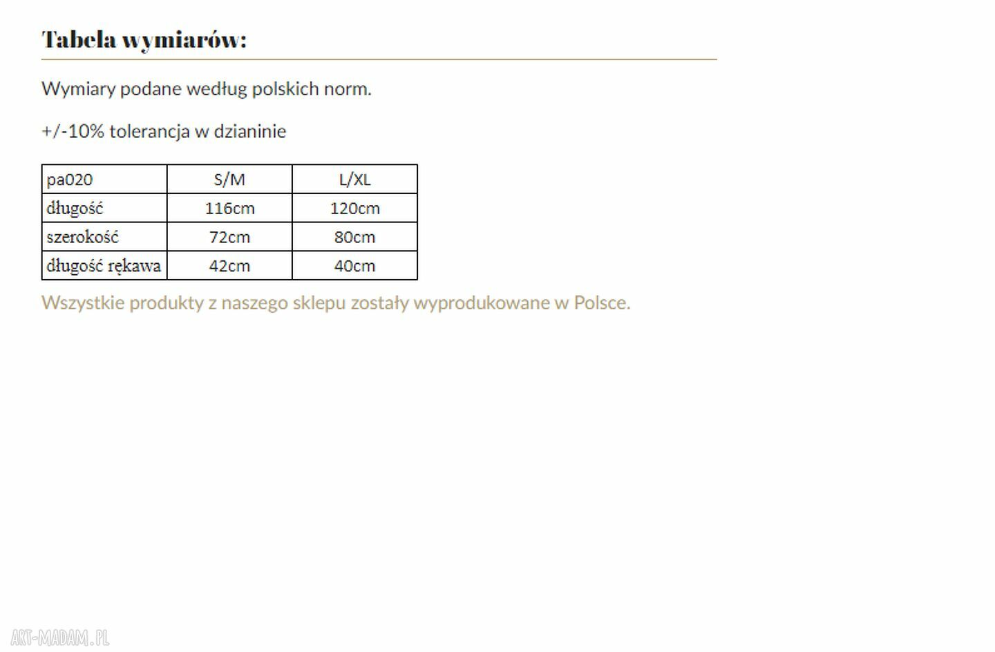 Dzianinowy płaszcz z kapturem - PA020 zielony MKM