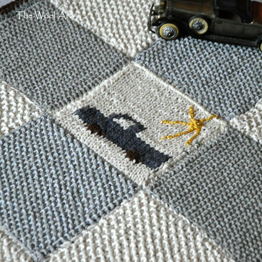 pokoik dziecka: chłopięcy kocyk HandMade