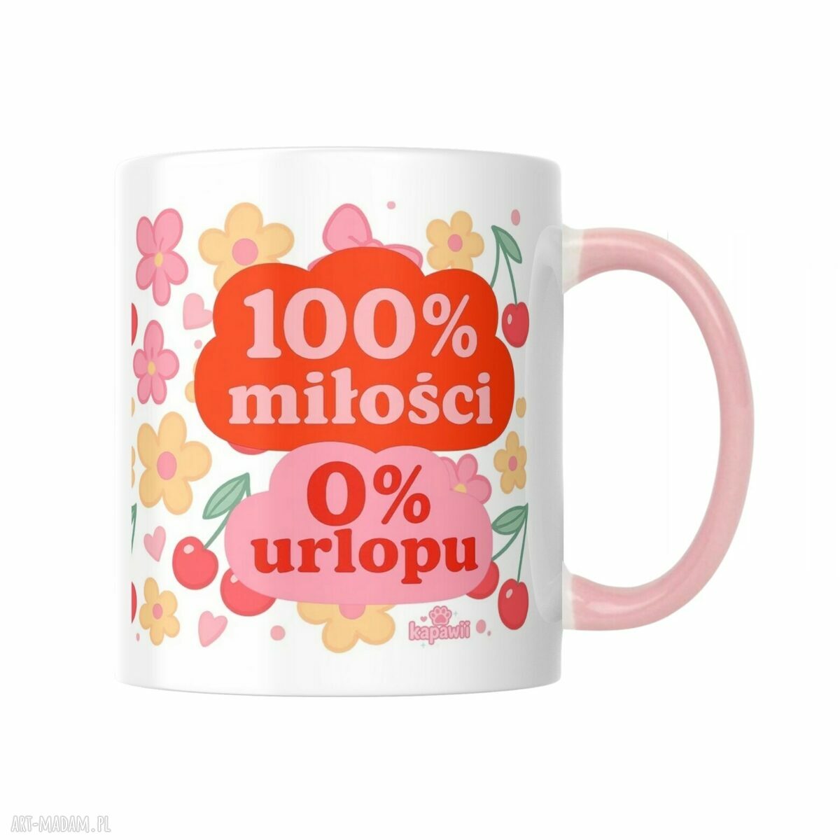 Kubek na Dzień Mamy - 100% miłości, 0% urlopu (330 ml)