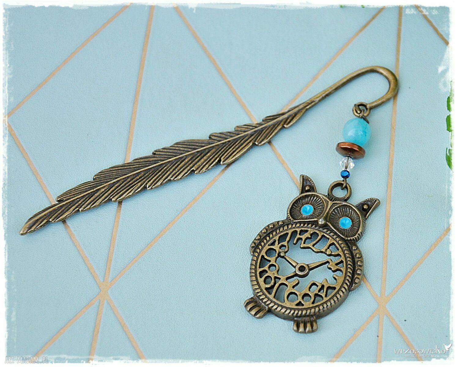 Zakładka do książki sowa vintage HandMade