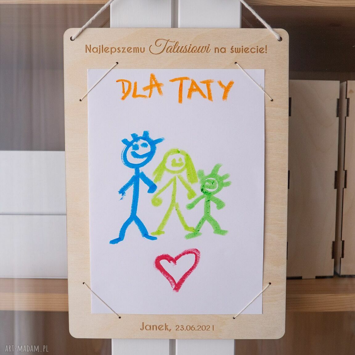 Dzień Ojca - ramka na laurkę lub rysunek A4 dla taty