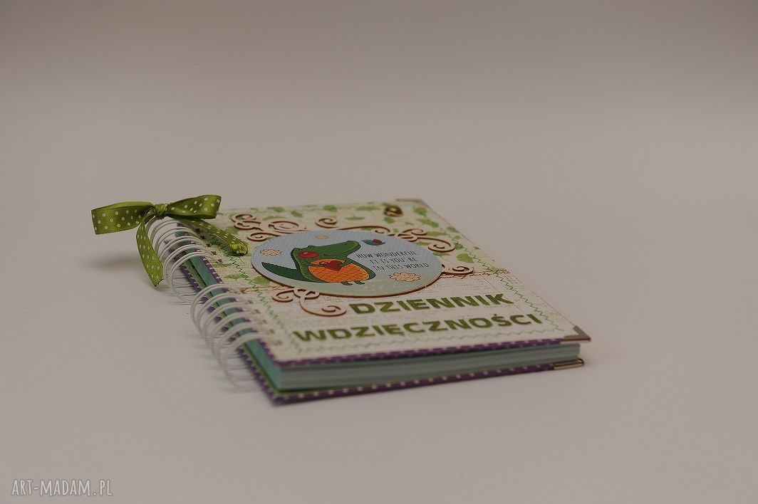 Dziennik wdzięczności A5 - scrapbooking notes personalizowany imieniem