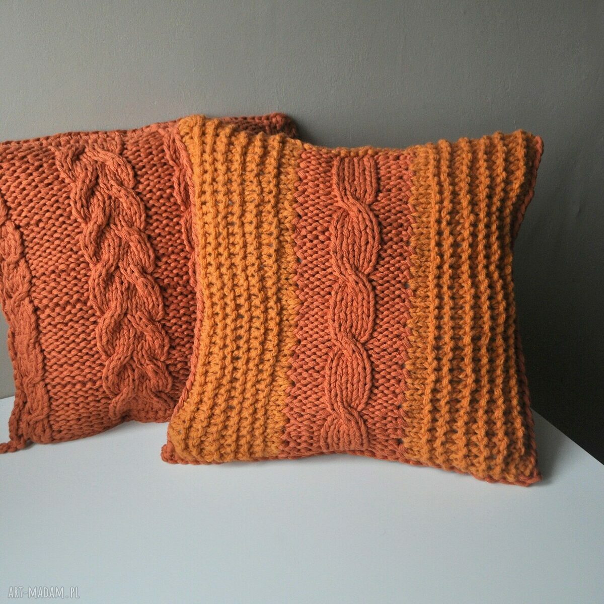 Dziergana poszewka poduszkę domowa przedmioty