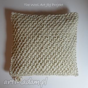 dziergana poszewka na poduszkę the wool art