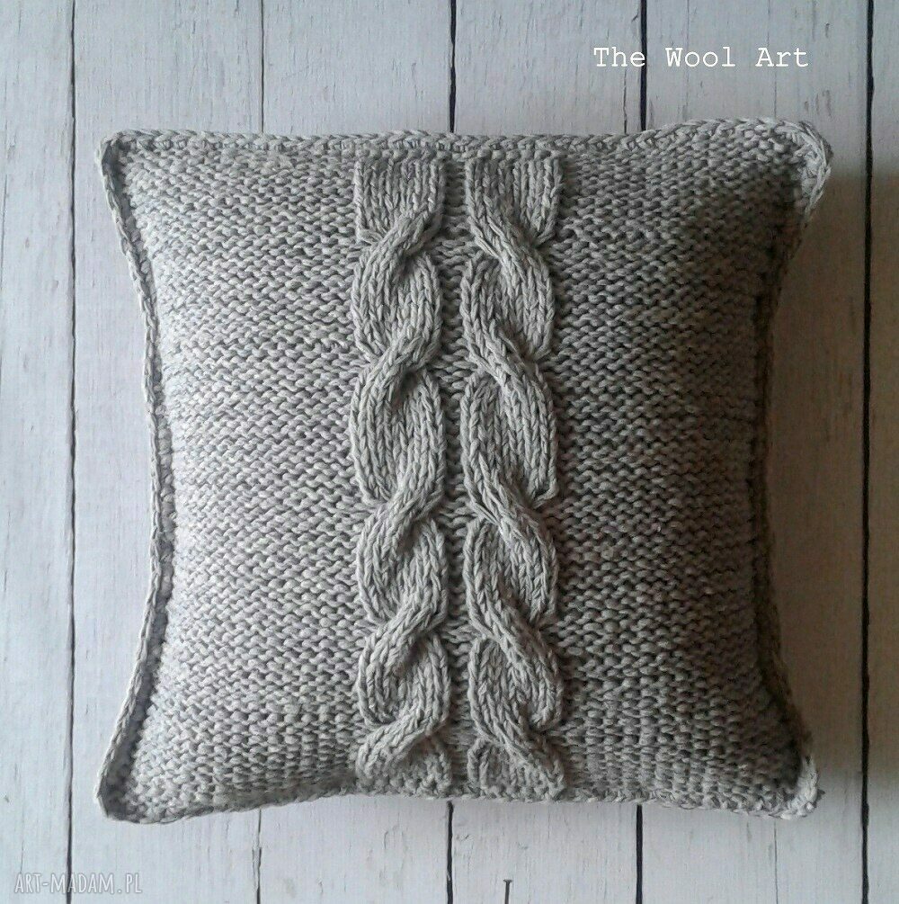 poduszki: dziergana poszewka Zamówienie P. Małgosia ręcznie robione