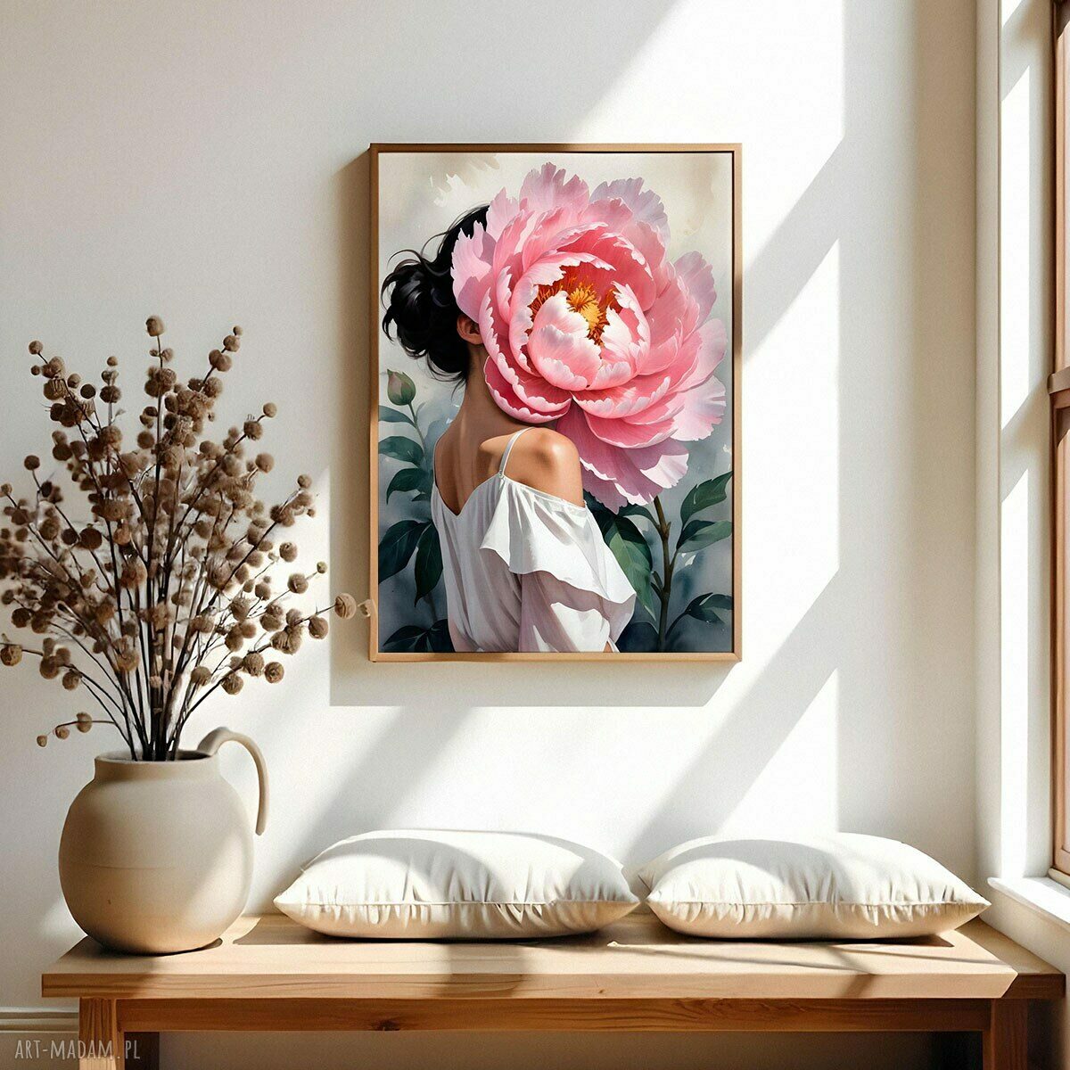 Plakat Dziewczyna z kwiatami 50 x 70 cm (B2)