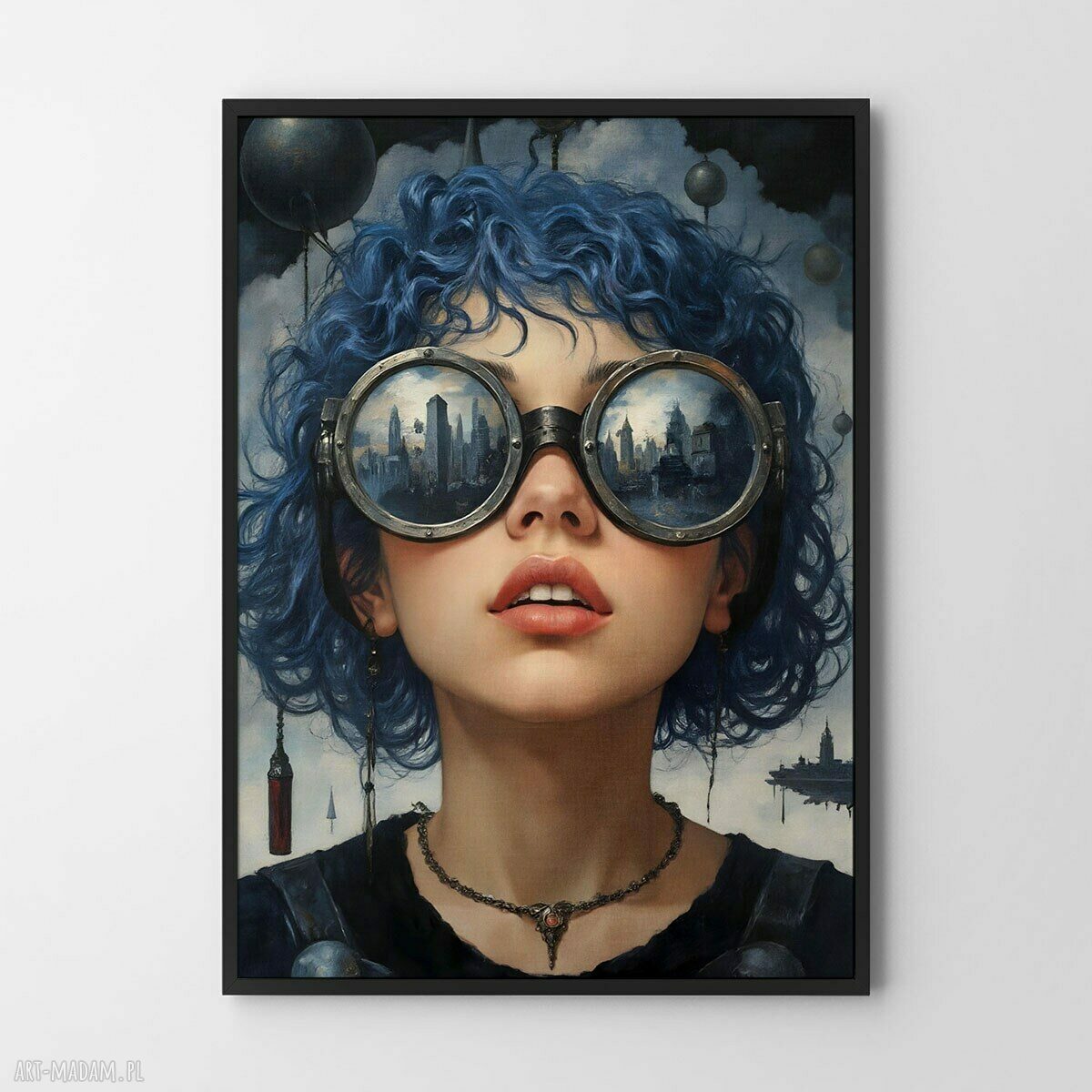 Plakat Dziewczyna z przyszłości 30x40 cm - kobiecy portret