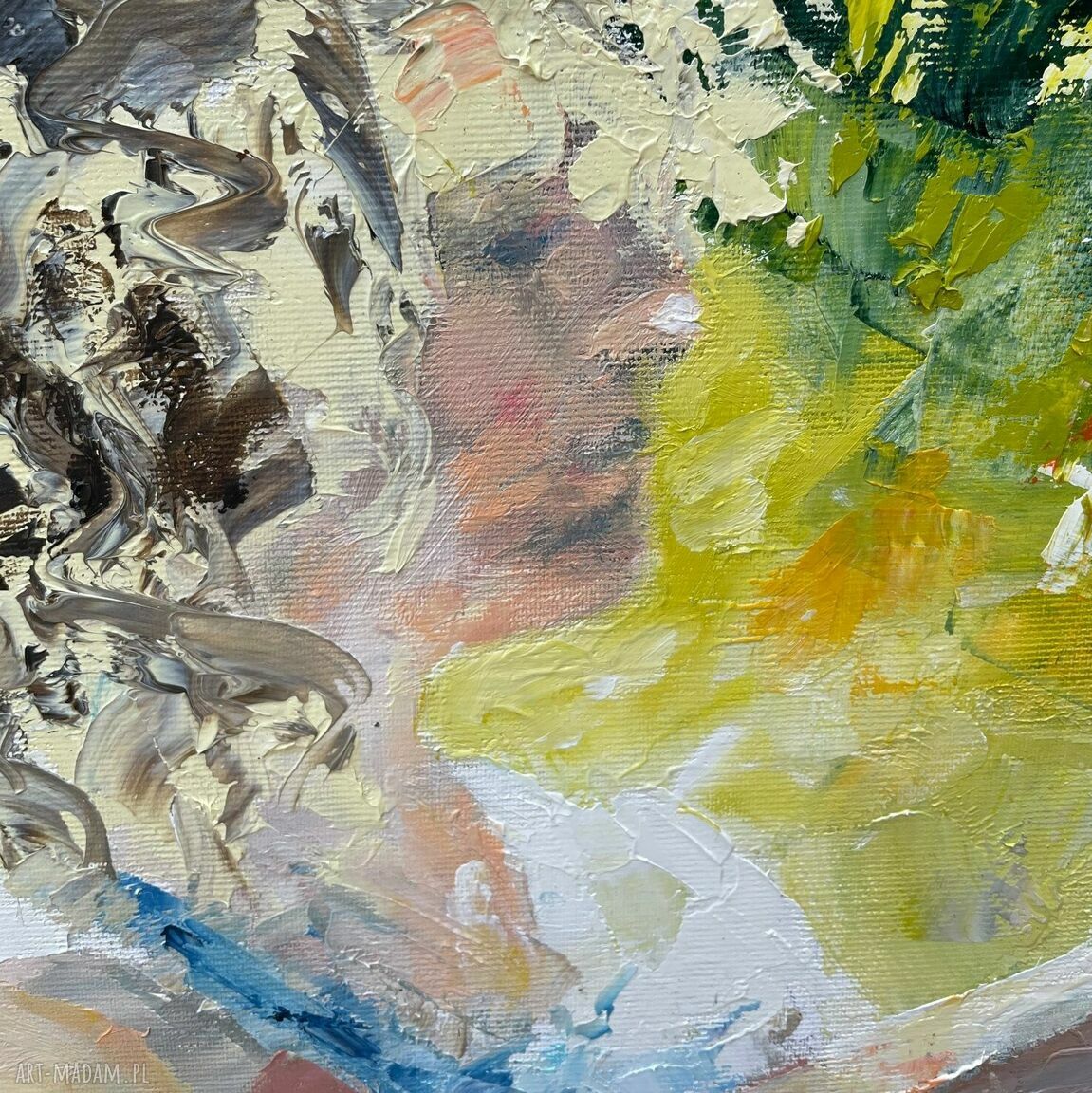 Dziewczynka - obraz olejny ręcznie malowany 61 x 38 cm