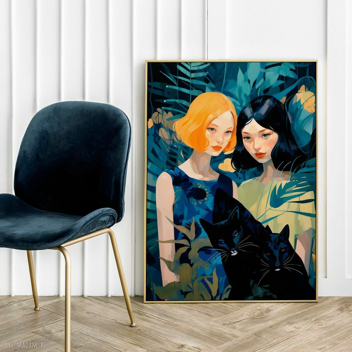 Plakat Dziewczyny - format 30x40 cm do sypialni i salonu