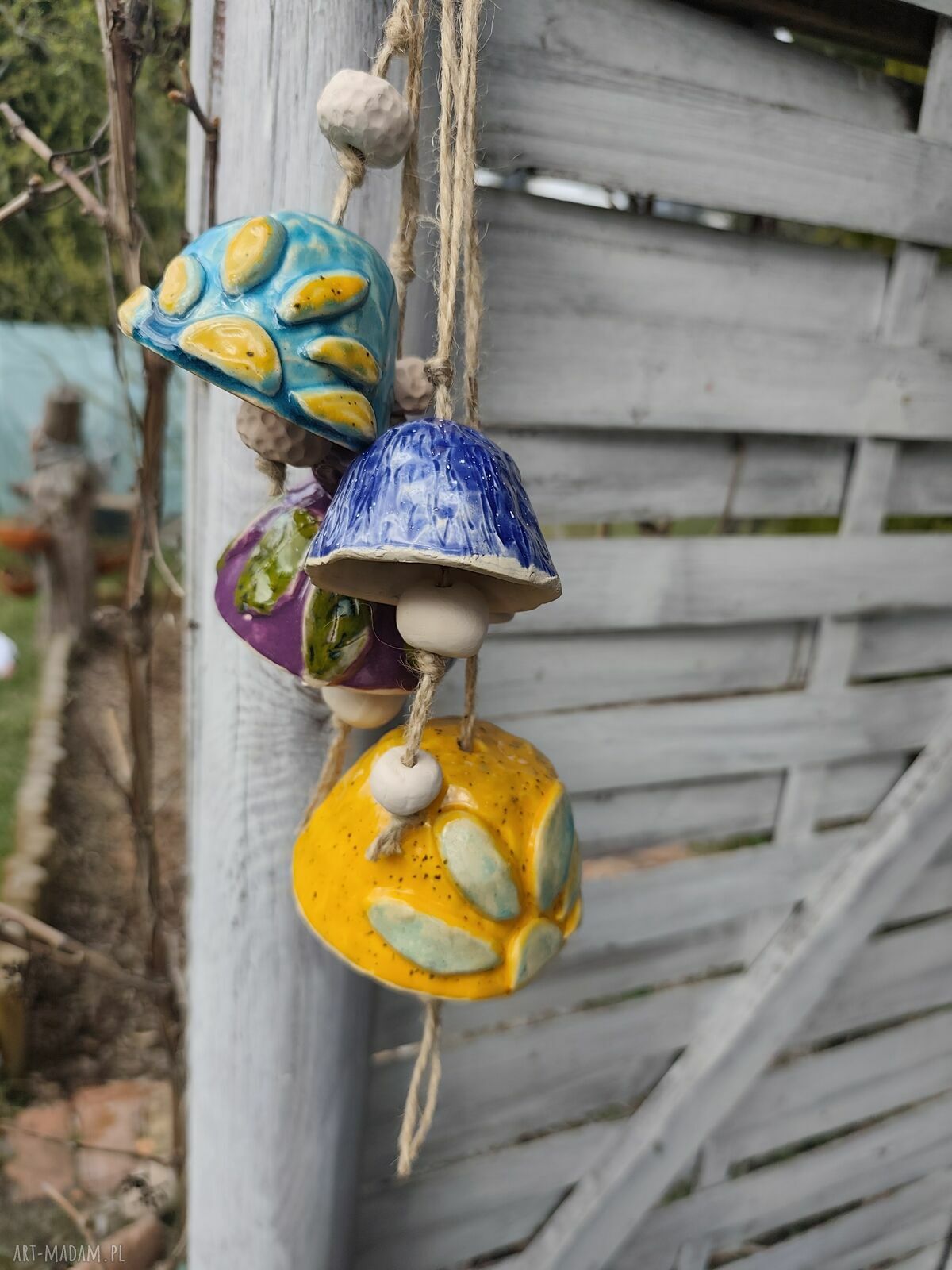 Dzwonek ceramiczny Sowa na balkon - prezent dla niej