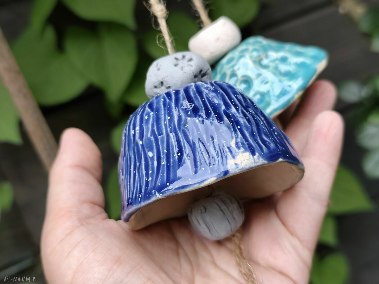 Ceramiczny dzwonek na prezent - zestaw 2 szt.