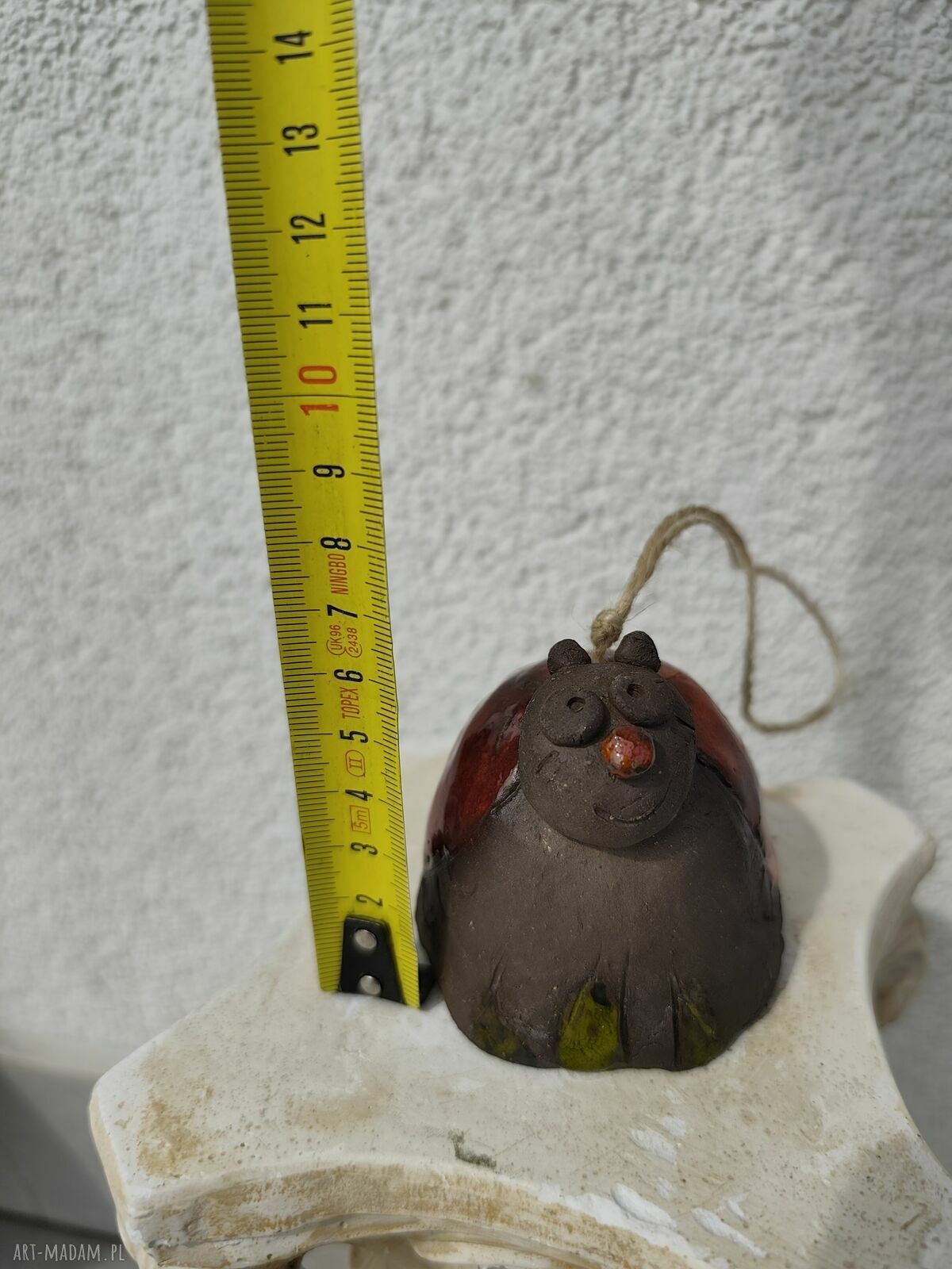 Ogrodowy dzwonek ceramiczny Biedronka - Wolna chwila