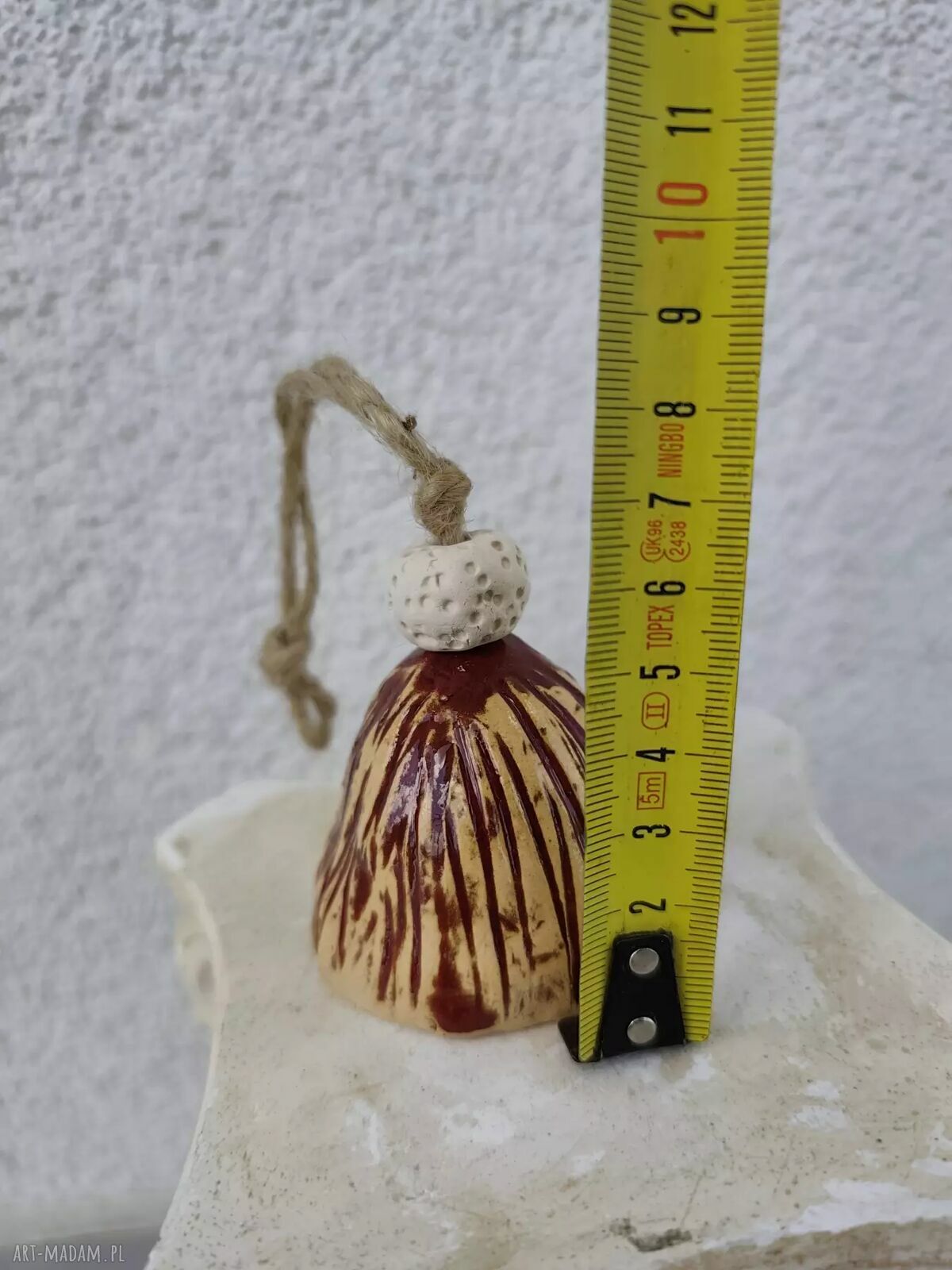 Dzwonek ceramiczny do ogrodu i na balkon