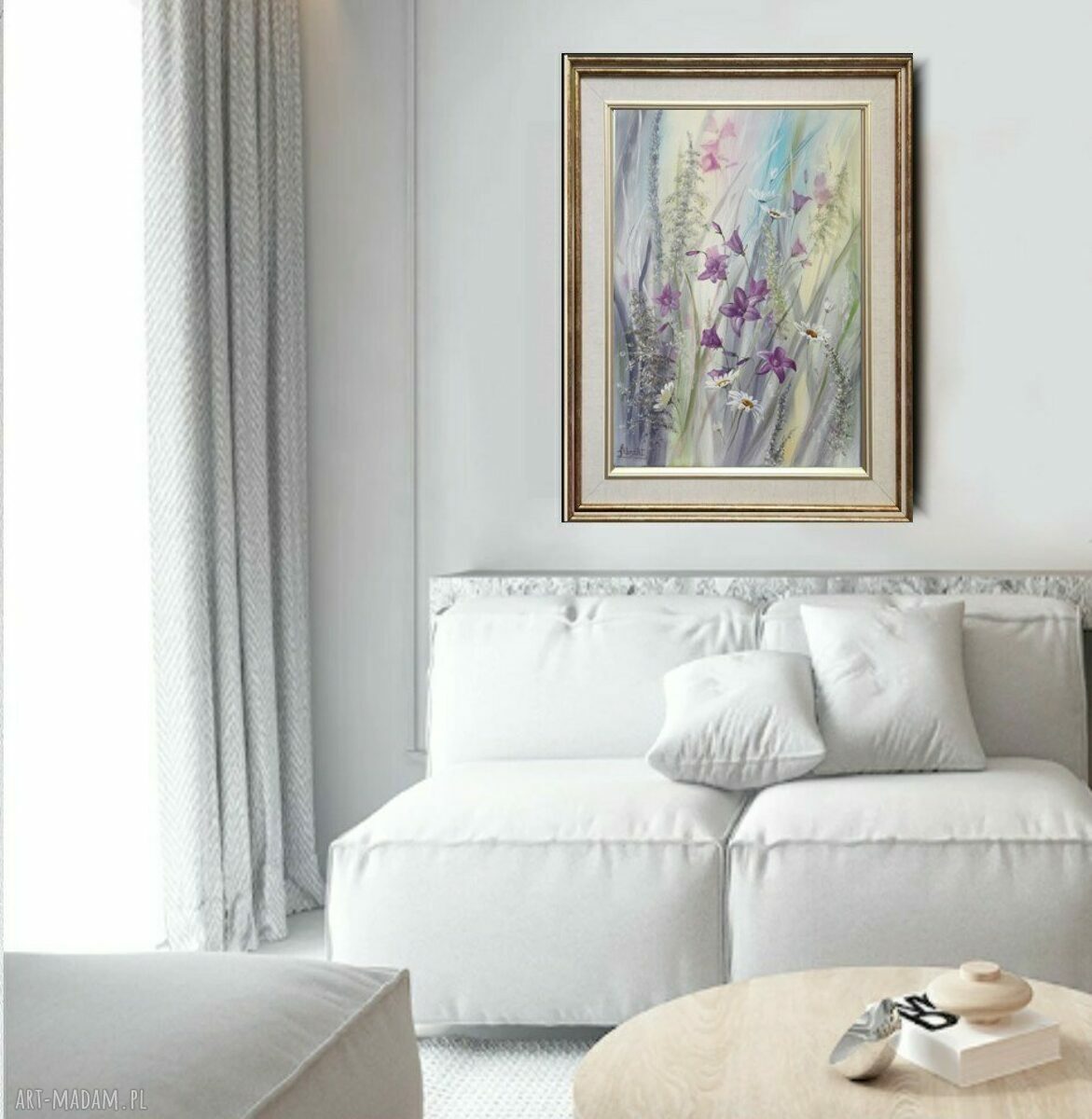 Dzwonki - ręcznie malowany obraz olejny 61x46 cm (gotowy do zawieszenia)