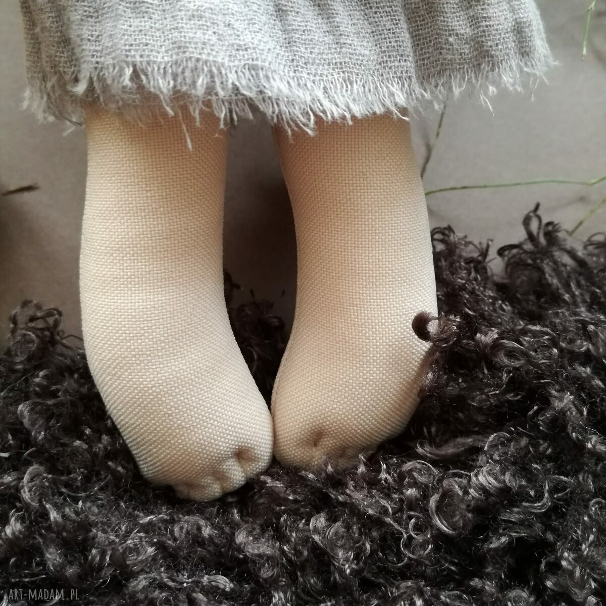Leśny chochlik do powieszenia - ręcznie szyta figurka tekstylna e-Piet