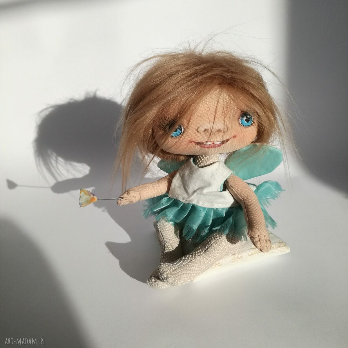 Szkrab - wróżka Zębuszka tekstylna dekoracja na komodę 18 cm