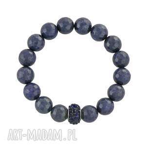 earth energy - navy blue jade with bead