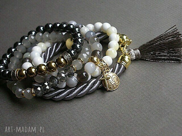 ECRU AND GREY 1 HandMade