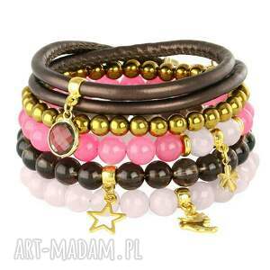 edith 5 - chocolate gold & pink lavoga