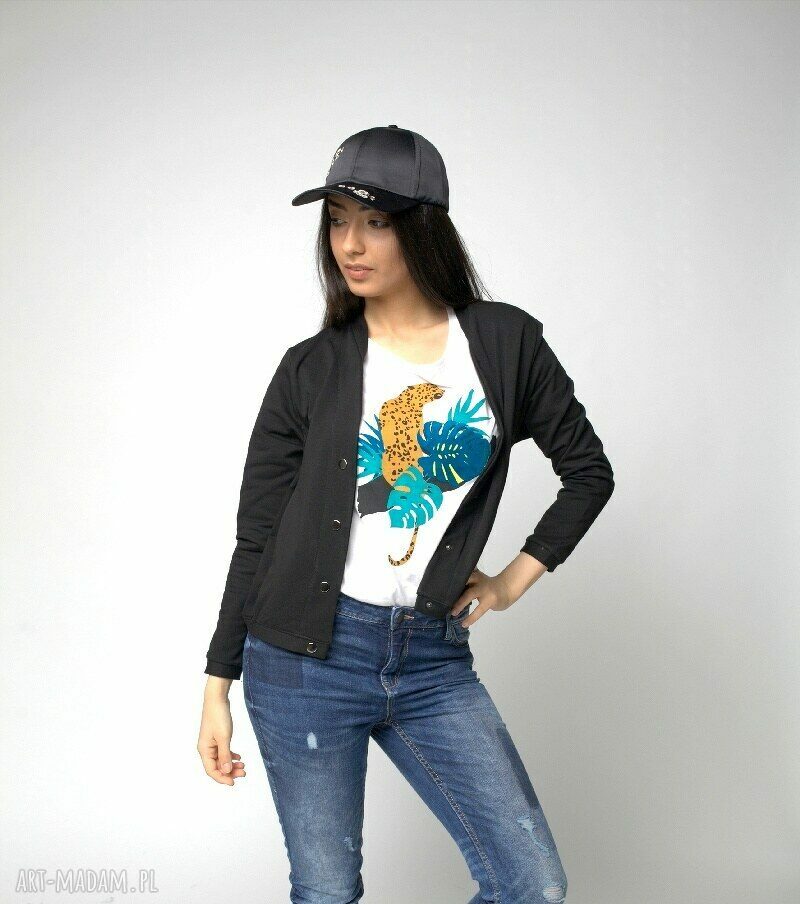 bluzy: BOMBERKA LEKKA KURTKA CZARNA S, M,L, XL HandMade