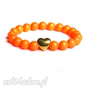 swarovski neon pearls orange