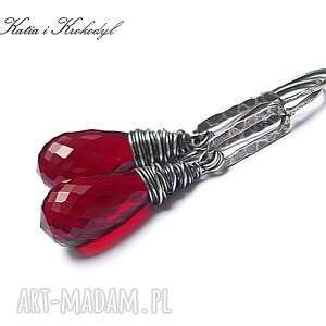 katia i krokodyl red topaz w oplocie