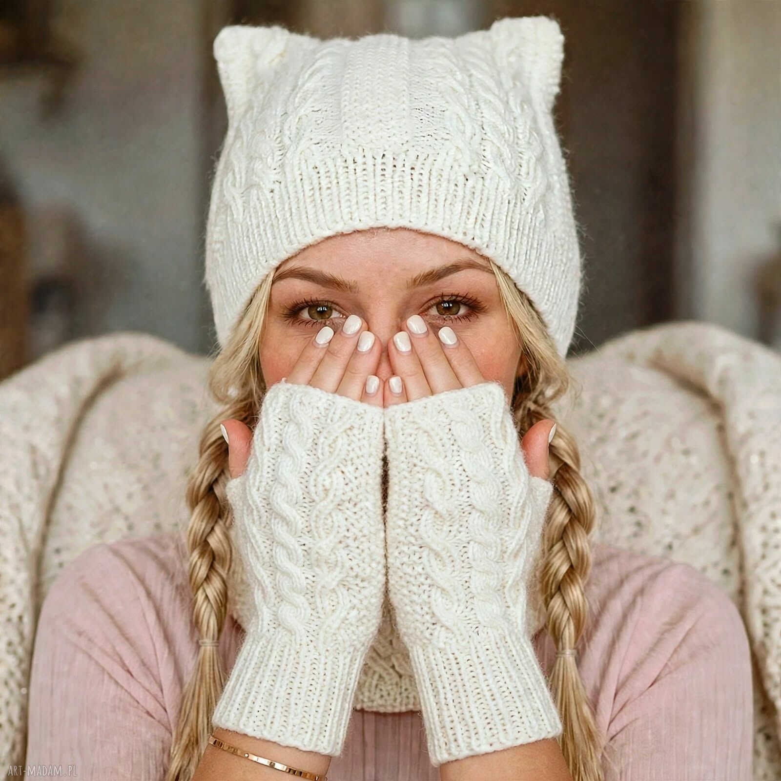 Podgląd projektu czapki handmade na zamówienie