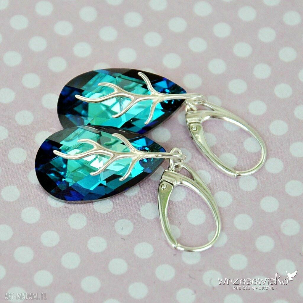 Morskie krople w srebrze HandMade