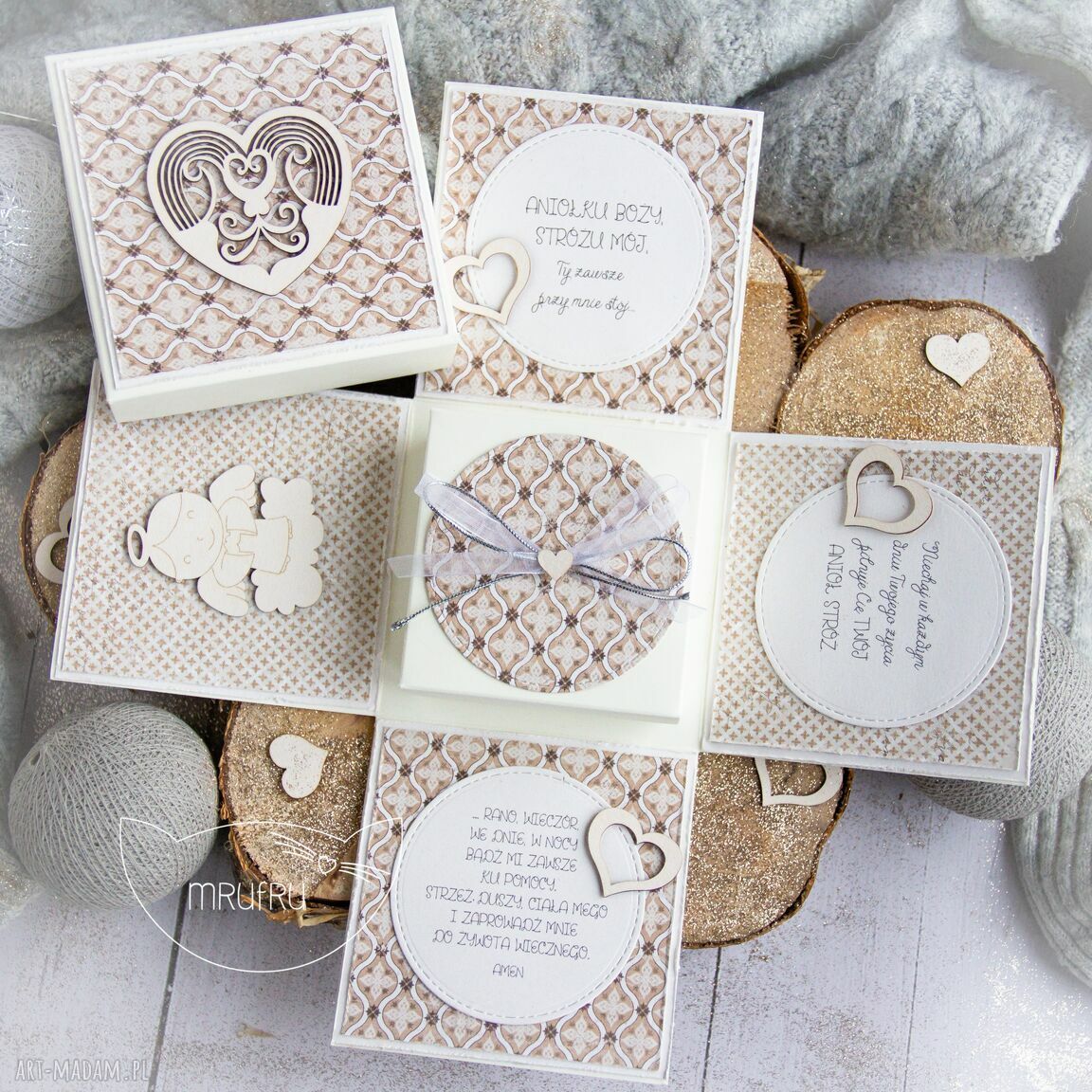 Prezent świąteczny! Eksplodujące pudełeczko anioŁek strÓŻ