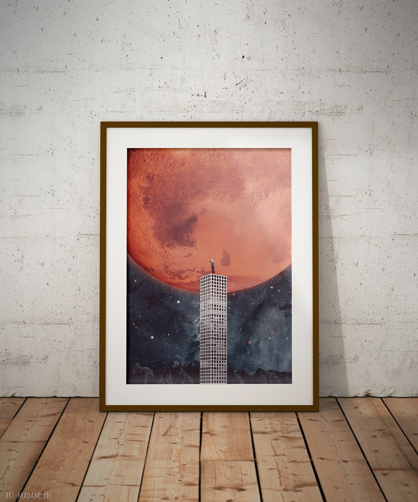 Plakat Eksploracja Kosmosu - Kolaż Fine Art 30x40 cm
