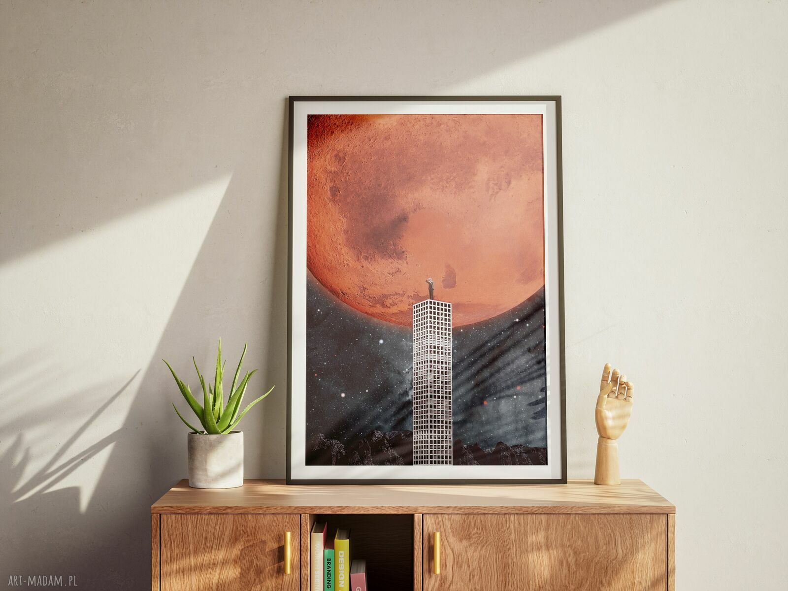 Plakat Eksploracja Kosmosu - Kolaż Fine Art 50x70 cm