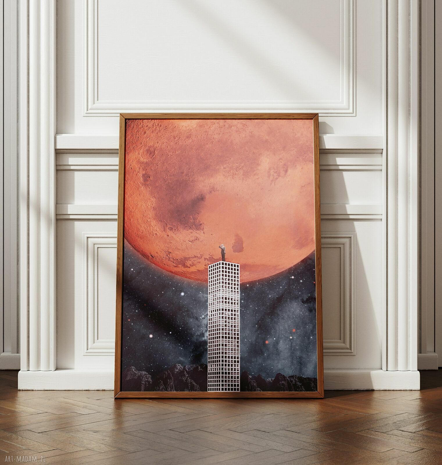 Plakat Eksploracja Kosmosu - Kolaż Fine Art 50x70 cm