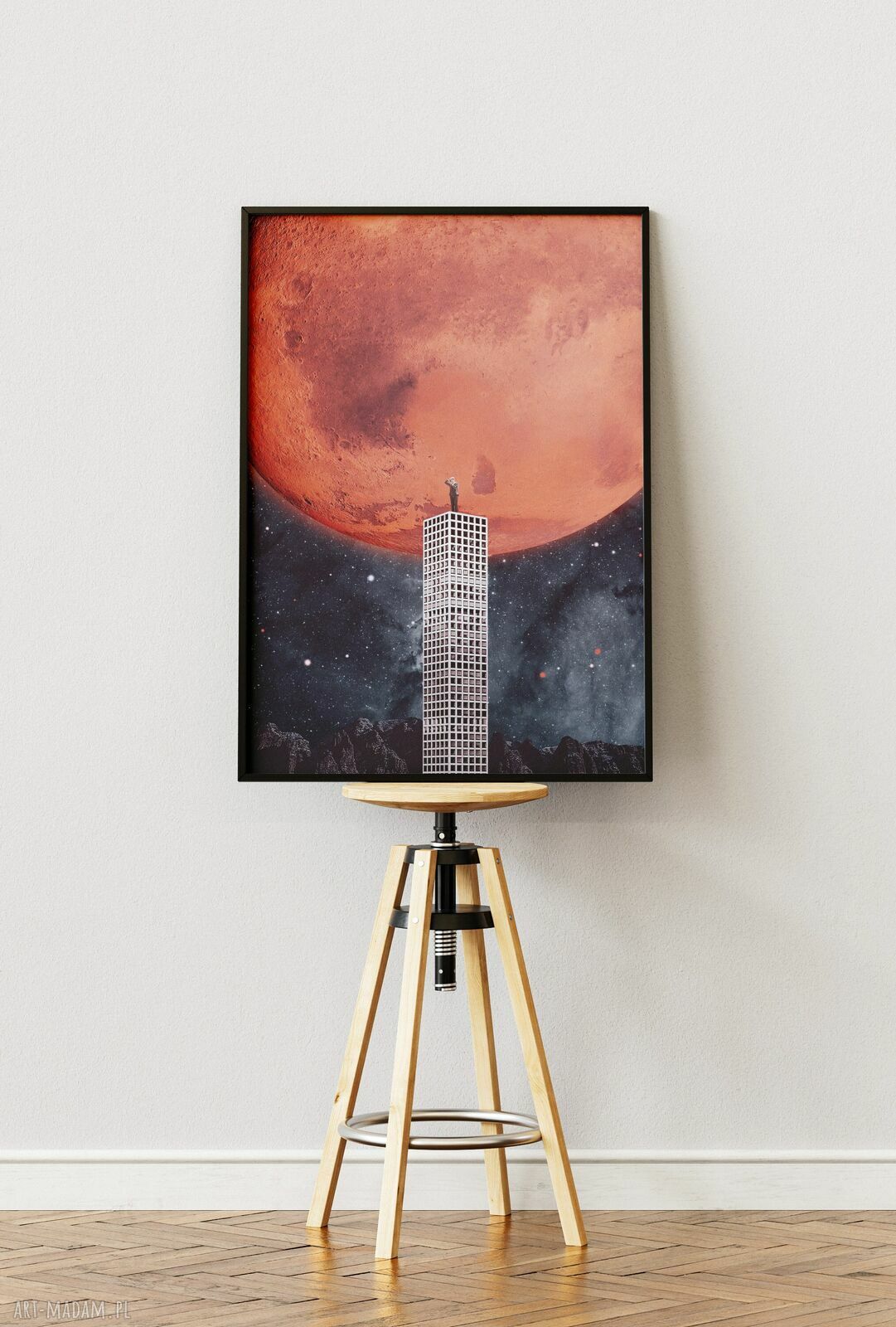 Plakat Eksploracja Kosmosu - Kolaż Fine Art 30x40 cm